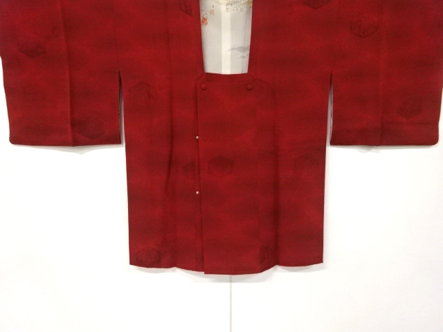 亀甲に花模様織り出し道行コート